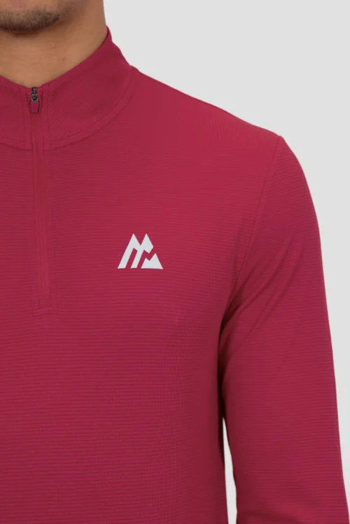 Peak Gridded 1/4 Zip - Spiced Cherry -Urban Sport Wear Store PEAK GRIDDED 1 4 ZIP CHERRIES JUBILEE close logo 92c3c8a9 9e29 4bea bc9a 9b1c7819909e scaled