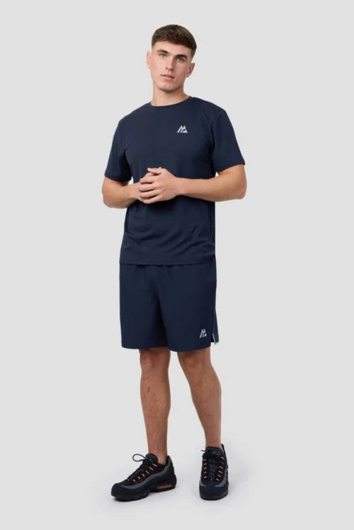 Peak Gridded Polartec® T-Shirt - Midnight Blue -Urban Sport Wear Store PEAK GRIDDED SHIRT BLACK IRIS 3 scaled