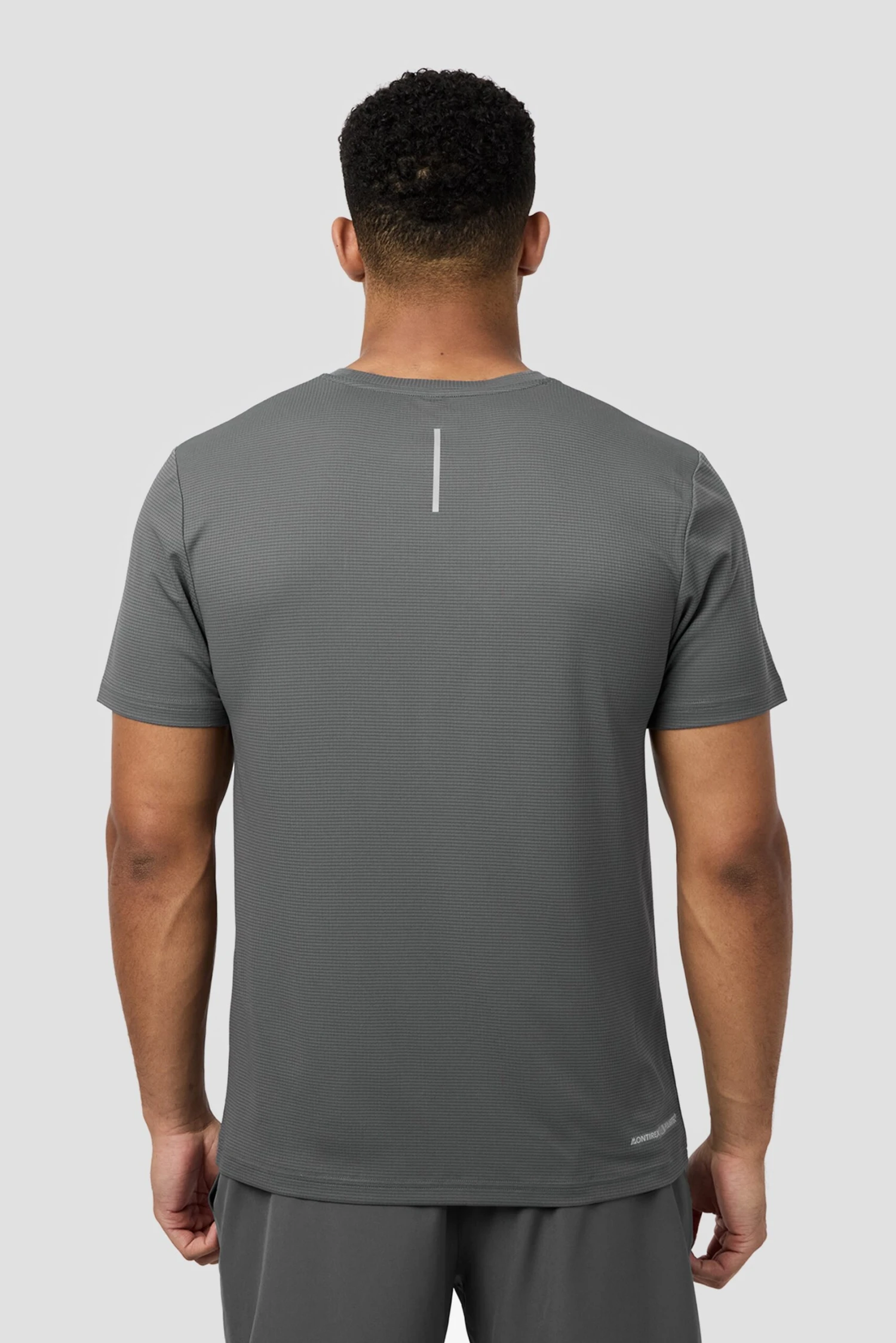 Peak Gridded Polartec® T-Shirt - Cement Grey 2 Peak Gridded Polartec® T-Shirt - Cement Grey - Image 2