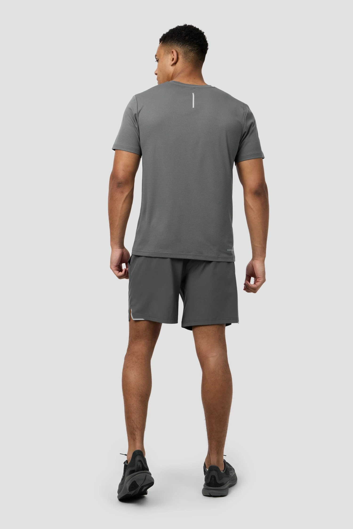 Peak Gridded Polartec® T-Shirt - Cement Grey 4 Peak Gridded Polartec® T-Shirt - Cement Grey - Image 4