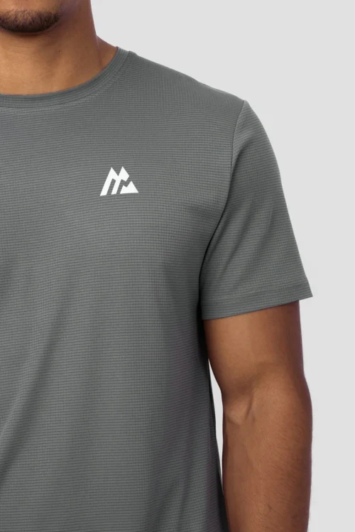 Peak Gridded Polartec® T-Shirt - Cement Grey 10 Peak Gridded Polartec® T-Shirt - Cement Grey -Urban Sport Wear Store PEAK GRIDDED SHIRT GREY 5 scaled
