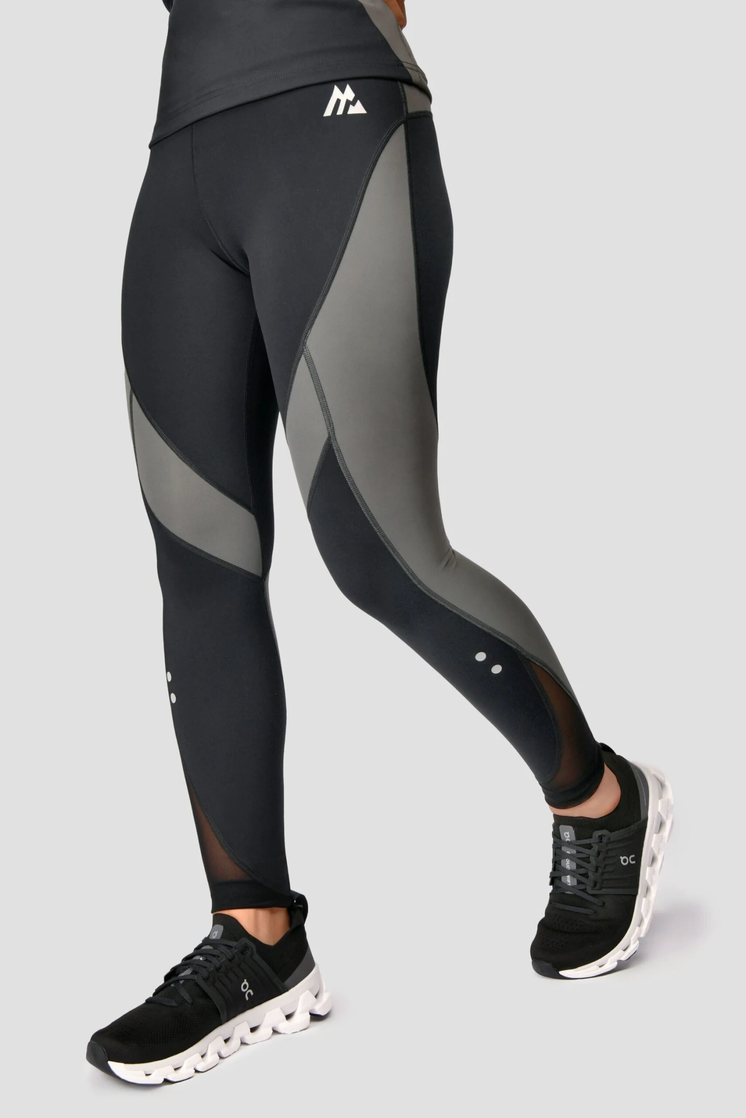 Power Panelled Legging - Black/Dark Slate Grey 6 Power Panelled Legging - Black/Dark Slate Grey - Image 6