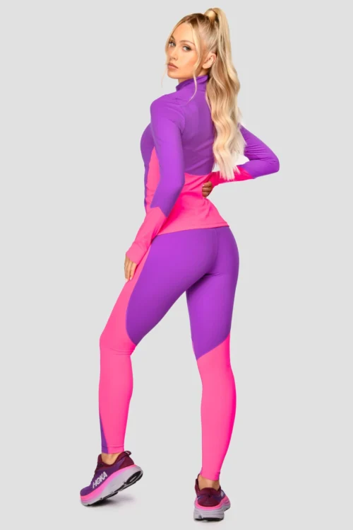 Power Panelled Legging - Electric Purple/Pink -Urban Sport Wear Store POWERPANELLEDLEGGING ElectricPurple Pink fullback scaled