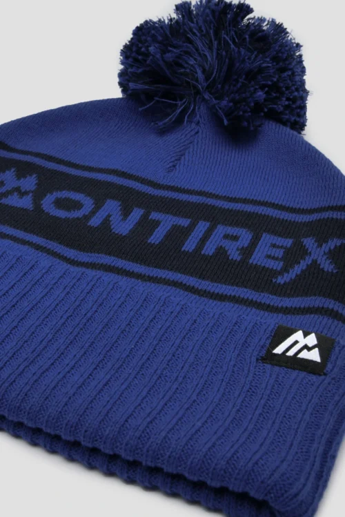 Peak Pom Beanie Hat - Space Blue/Midnight Blue -Urban Sport Wear Store PeakPomBeanieHat SpaceBlue MidnightBlue close scaled