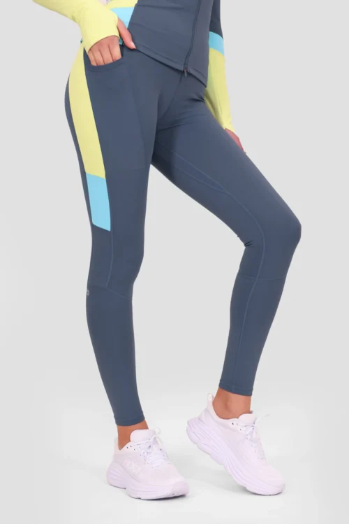 Power Panelled 2.0 Legging - Greyed Indigo/Citrus/Neon Sky -Urban Sport Wear Store PowerPanelled2.0Legging VintageIndigo ShadowLime Bluefishsideother scaled