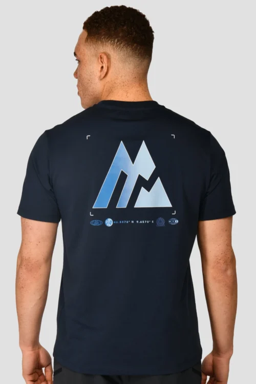 Urban Sport Wear Store -Urban Sport Wear Store RADIAL TEE MIDNIGHT BLUE close back scaled