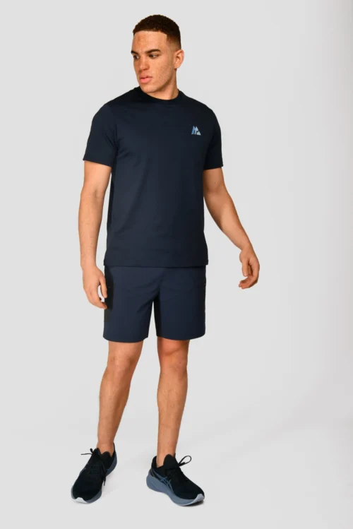 Radial T-Shirt - Midnight Blue 8 Radial T-Shirt - Midnight Blue -Urban Sport Wear Store RADIAL TEE MIDNIGHT BLUE front scaled