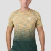 Vector Seamless T-Shirt - Orange/Green/Grey