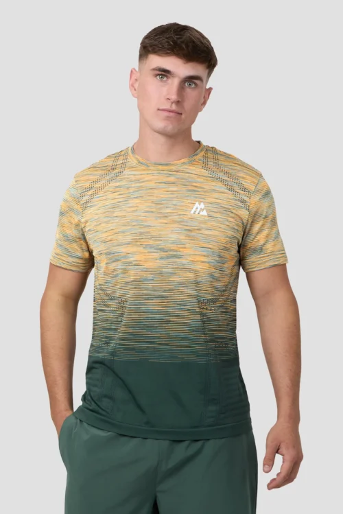 Vector Seamless T-Shirt - Orange/Green/Grey