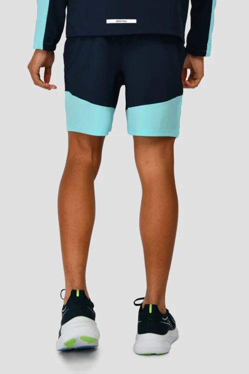 Junior Rush Running Short - Neon Sky/Midnight Blue -Urban Sport Wear Store RUSH RUNNING SHORT NEON SKY MIDNIGHT BLUE back scaled