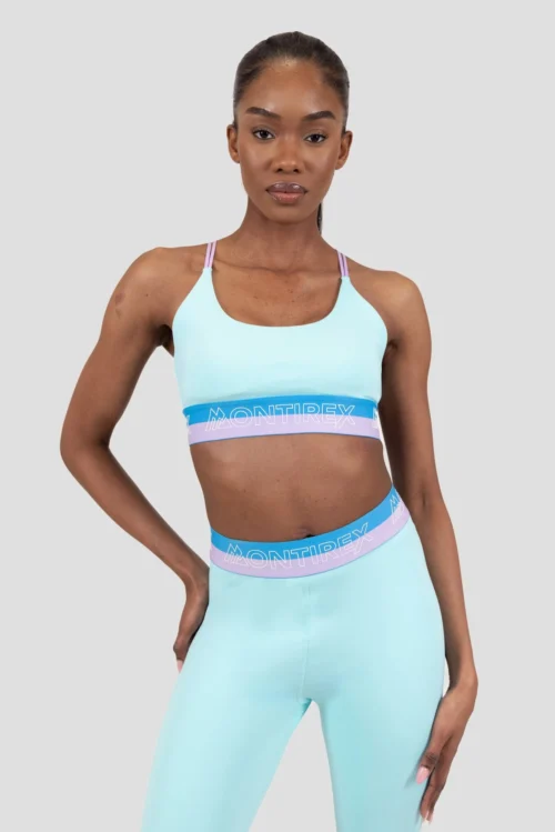 Icon Contrast 2.0 Bra - Summer Sky/Arctic Sky/Lavende
