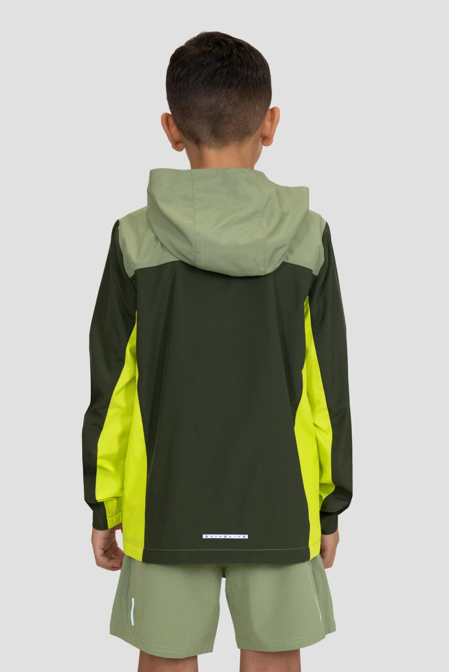 Boys Speed 2.0 Windbreaker - Fleck/Elm/Electric Lime 2 Boys Speed 2.0 Windbreaker - Fleck/Elm/Electric Lime - Image 2