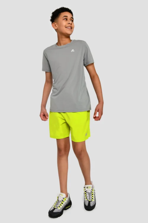 Junior Speed T-Shirt - Platinum Grey -Urban Sport Wear Store SPEED TEE PLATINUM GREY front scaled