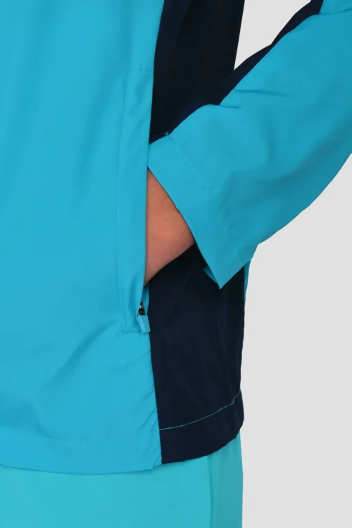 Junior Speed Windbreaker - Midnight Blue/Maya Blue 9 Junior Speed Windbreaker - Midnight Blue/Maya Blue -Urban Sport Wear Store SPEED WINDBREAKER MIDNIGHT BLUE MAYA BLUE sleeve detail scaled