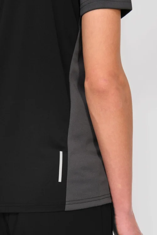 Junior Sprint T-Shirt - Black/Jet Grey 11 Junior Sprint T-Shirt - Black/Jet Grey -Urban Sport Wear Store SPRINT TEE BLACK JET GREY back reflective scaled