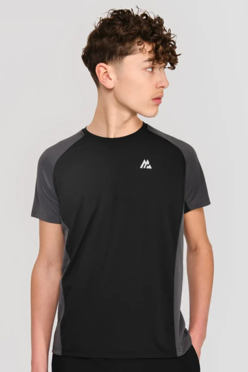 Junior Sprint T-Shirt - Black/Jet Grey