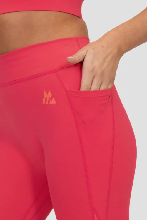 Stride Legging - Strawberry Soda/Montipora/Pink Sherbet -Urban Sport Wear Store STRIDE LEGGING RASPBERRY LIVING CORAL PARADISE PINK Top Logo inc Pocket Detail scaled