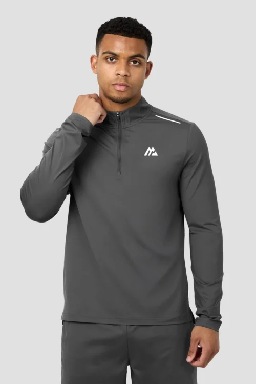 Strike 1/4 Zip - Asphalt/Cement Grey