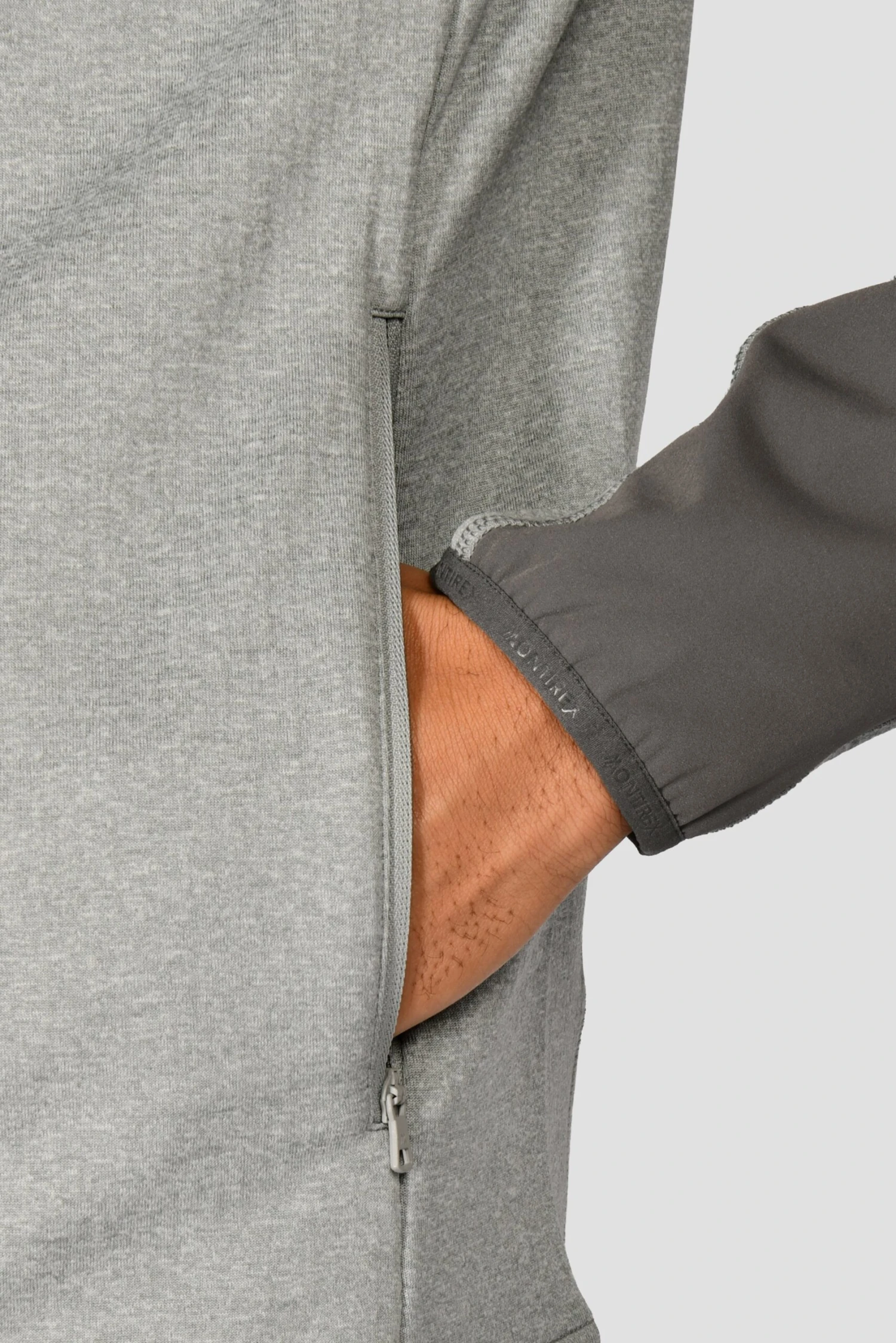 Summit Poly 1/4 Zip - Platinum Grey Marl/Cement Grey 5 Summit Poly 1/4 Zip - Platinum Grey Marl/Cement Grey - Image 5