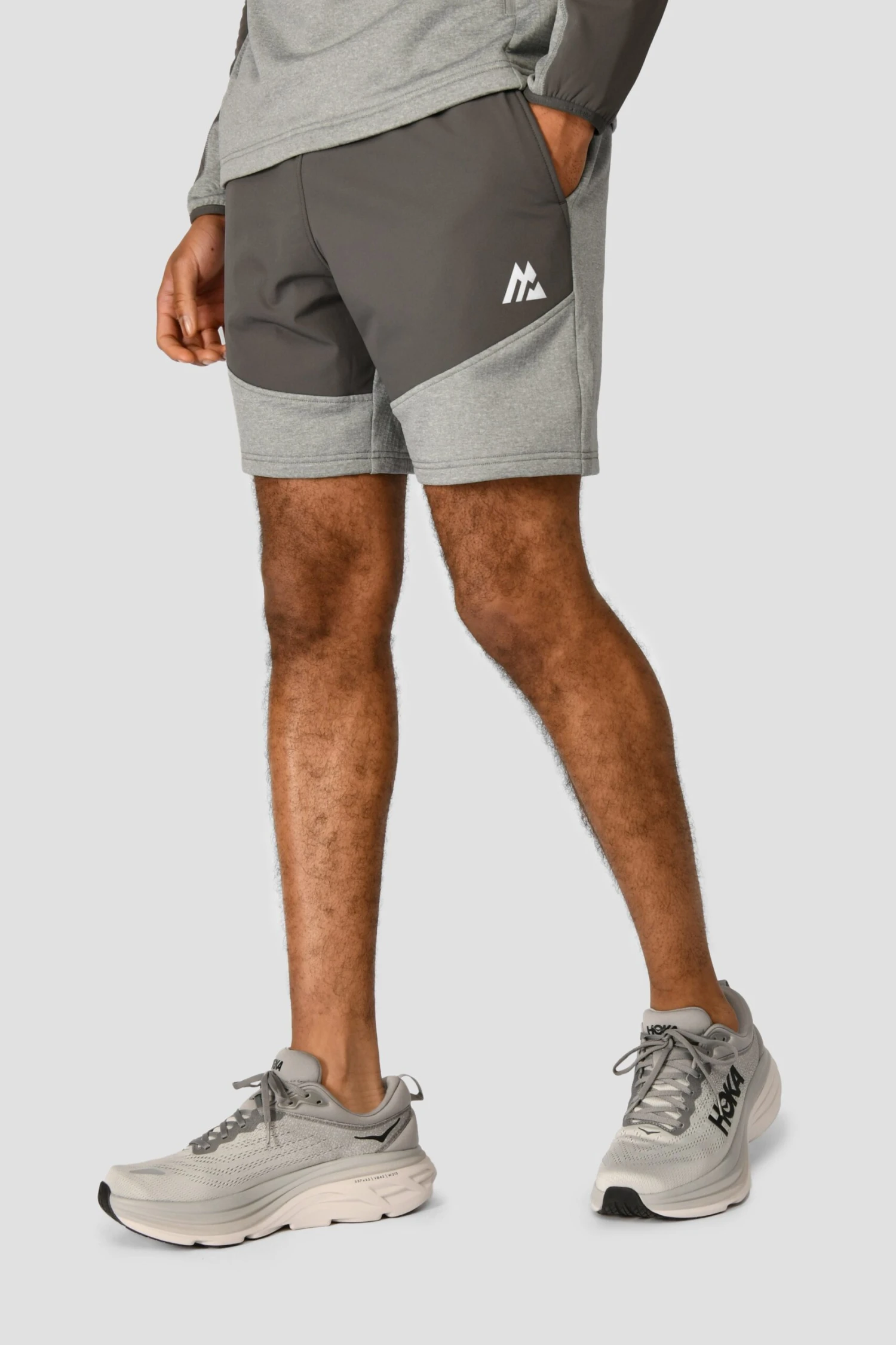 Summit Poly Short - Platinum Grey Marl/Cement Grey 1 Summit Poly Short - Platinum Grey Marl/Cement Grey
