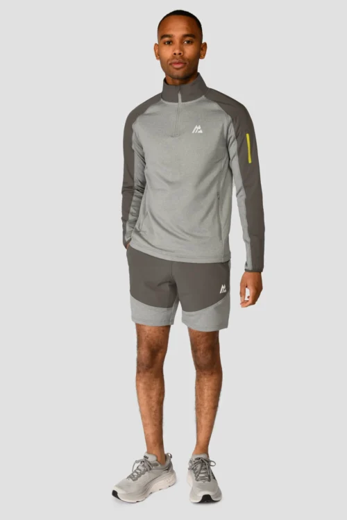 Summit Poly Short - Platinum Grey Marl/Cement Grey 9 Summit Poly Short - Platinum Grey Marl/Cement Grey -Urban Sport Wear Store SUMMIT POLY SHORT PLATINUM GREY MARL CEMENT GREY full front scaled