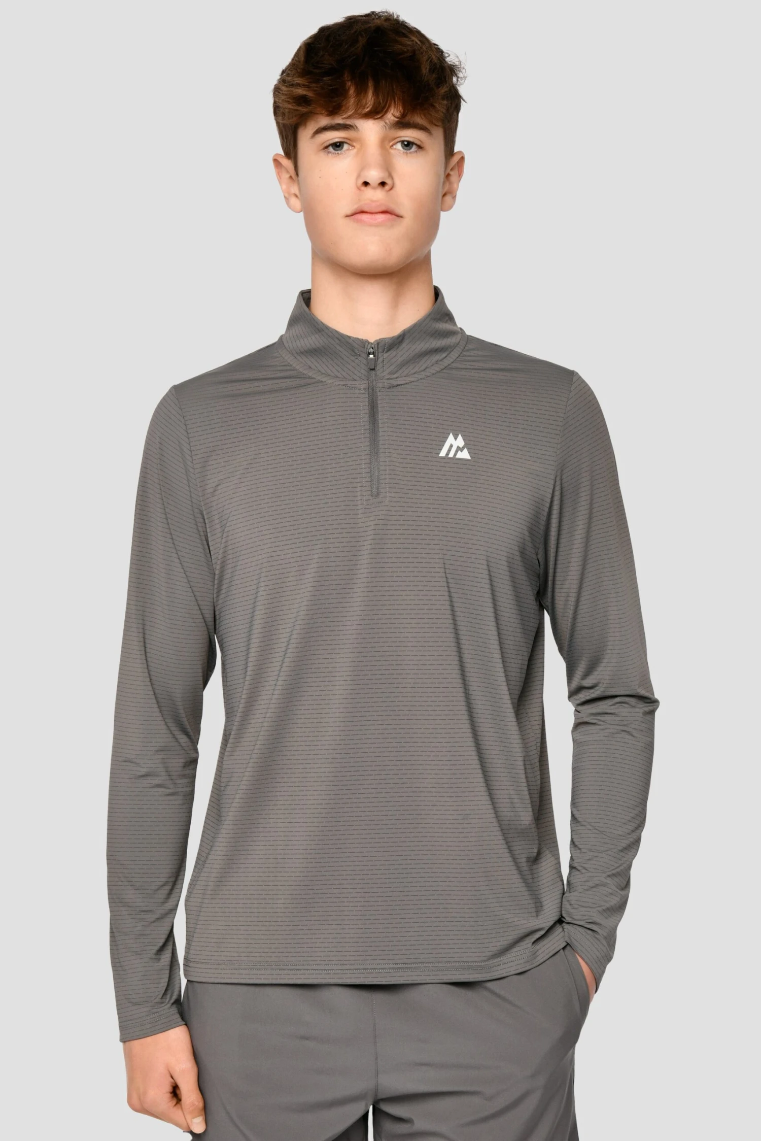 Junior Speed 1/4 Zip - Cement Grey 1 Junior Speed 1/4 Zip - Cement Grey