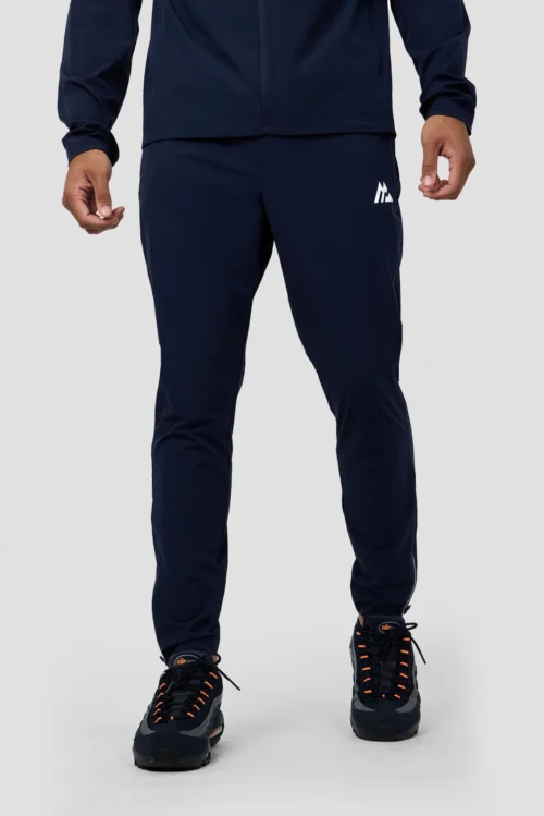 Trace Running Pant - Midnight Blue -Urban Sport Wear Store TRACE PANT BLACK IRIS CLOSE FRONT scaled