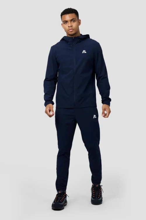 Trace Running Pant - Midnight Blue -Urban Sport Wear Store TRACE PANT BLACK IRIS FULL FRONT scaled