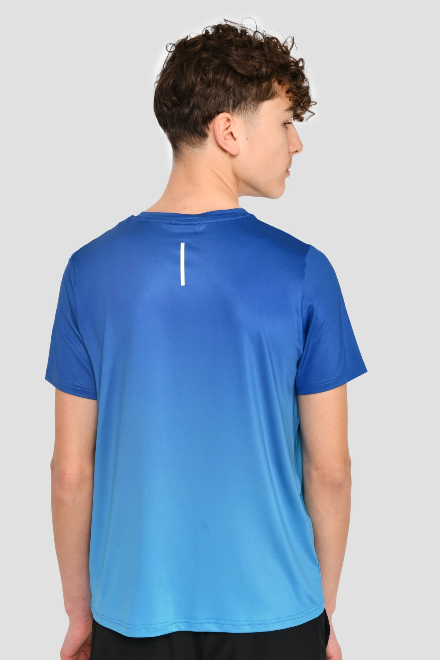 Junior Track Fade T-Shirt - Cobalt/Maya Blue 2 Junior Track Fade T-Shirt - Cobalt/Maya Blue - Image 2