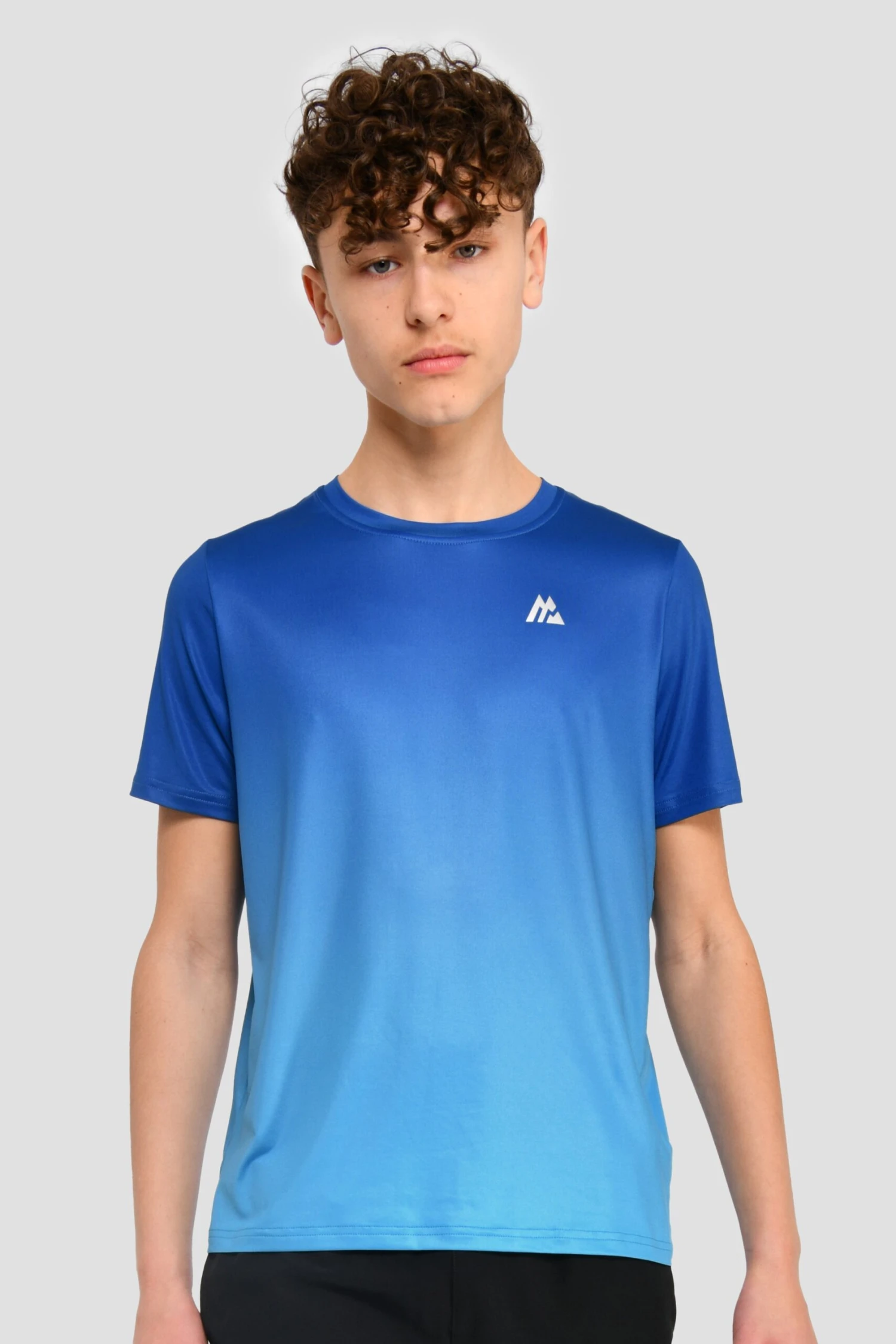 Junior Track Fade T-Shirt - Cobalt/Maya Blue 1 Junior Track Fade T-Shirt - Cobalt/Maya Blue