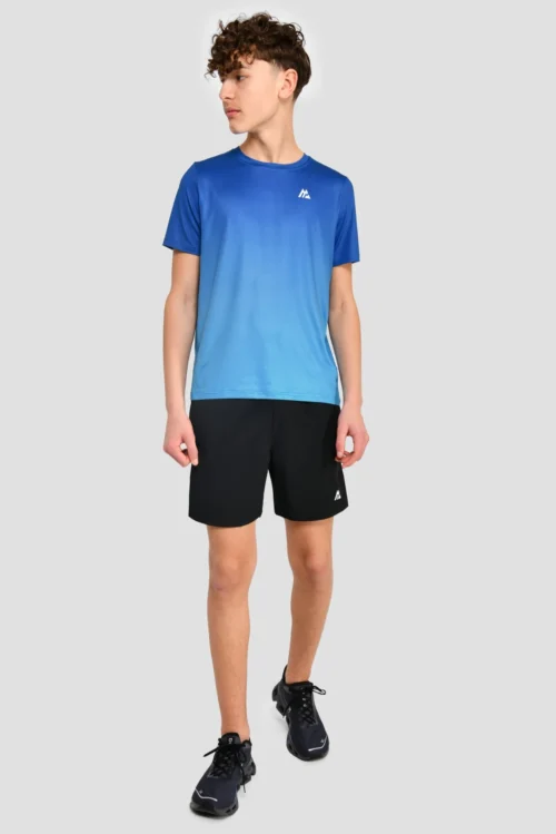 Junior Track Fade T-Shirt - Cobalt/Maya Blue 7 Junior Track Fade T-Shirt - Cobalt/Maya Blue -Urban Sport Wear Store TRACK FADE TEE COBALT MAYA BLUE front scaled