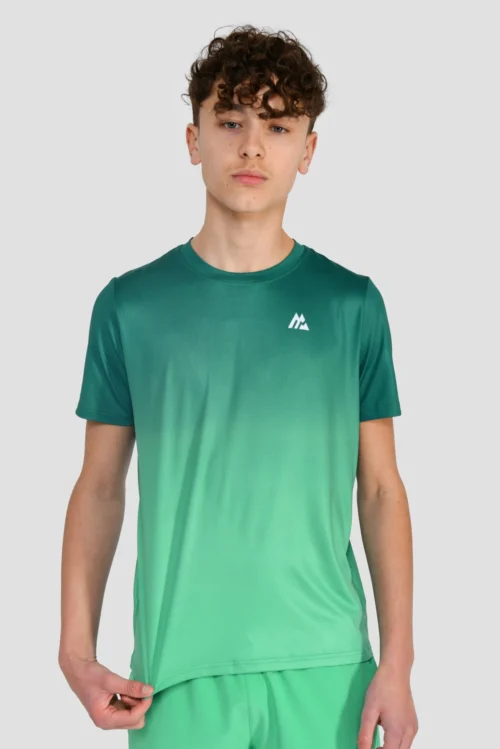 Junior Track Fade T-Shirt - Deep Sea/Mountain Meadow