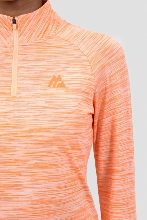 Women's Trail 1/4 Zip - Coral/Peach -Urban Sport Wear Store TRAIL 1 4 ZIP PEACHNECTAR MELON PAPAYAPUNCH 6 scaled
