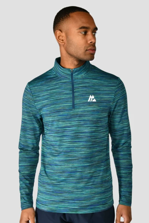 Trail 2.0 1/4 Zip - Navy/Turquoise