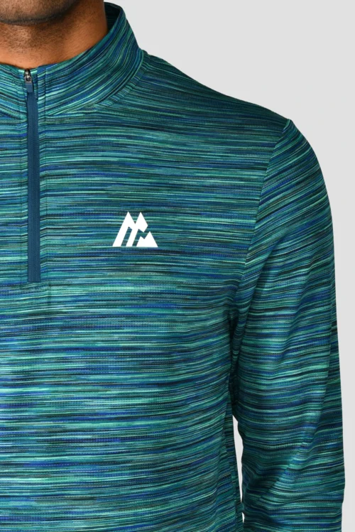 Trail 2.0 1/4 Zip - Navy/Turquoise -Urban Sport Wear Store TRAIL 2.0 1 4 ZIP AERO BLUE DEEP SEA MARINE BLUE MIDNIGHT BLUE logo scaled