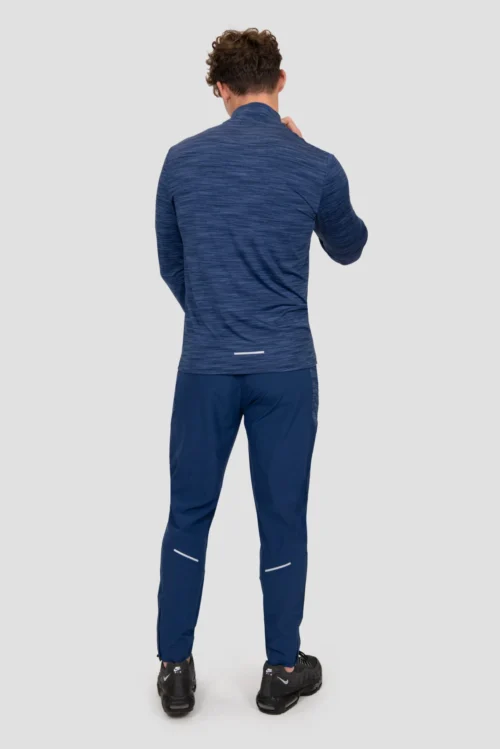 Trail 1/4 Zip - Navy Multi -Urban Sport Wear Store TRAIL 2.0 1 4 ZIP ESTATE BLUE SET SAIL TRUE NAVY full back scaled