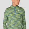 Junior Trail 2.0 1/4 Zip - Neon Blue/Lime