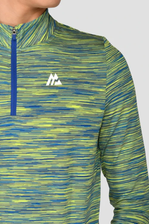 Junior Trail 2.0 1/4 Zip - Neon Blue/Lime -Urban Sport Wear Store TRAIL 2.0 1 4 ZIP NEON BLUE AZURE BLUE LIME FROST close scaled
