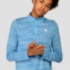 Junior Trail 2.0 1/4 Zip - Neon Blue/Sky