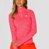 Women's Trail 2.0 1/4 Zip - Neon Pink/Red