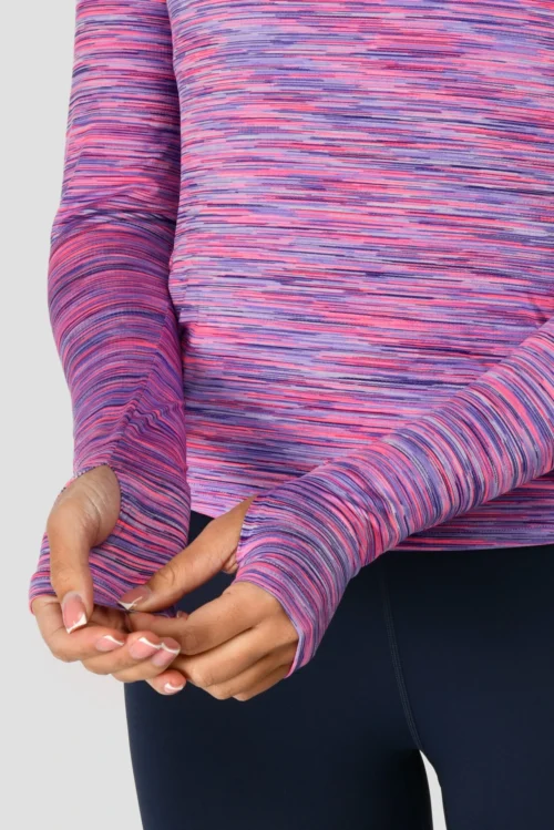 Women's Trail 2.0 1/4 Zip - Purple/Pink -Urban Sport Wear Store TRAIL 2.0 1 4 ZIP THISTLE ROYAL PURPLE VIVID VIOLET NEON PINK SLEEVEDETAIL scaled