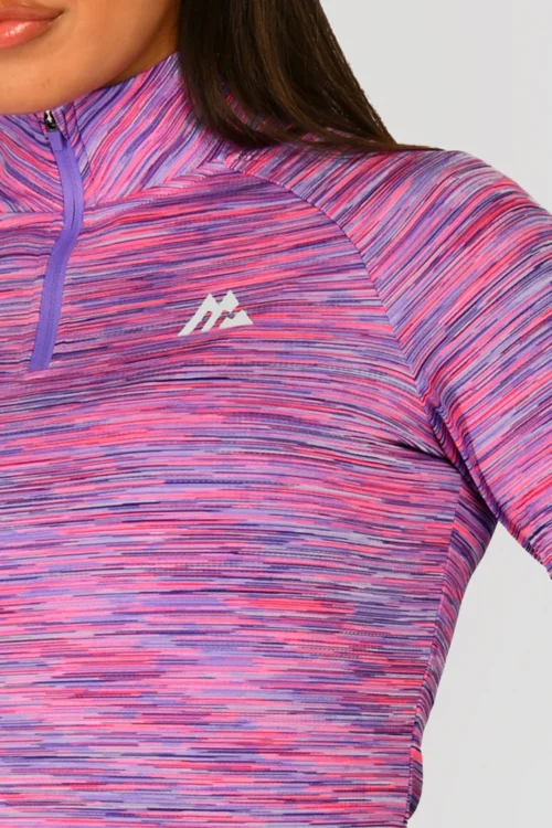 Women's Trail 2.0 1/4 Zip - Purple/Pink -Urban Sport Wear Store TRAIL 2.0 1 4 ZIP THISTLE ROYAL PURPLE VIVID VIOLET NEON PINK logo scaled