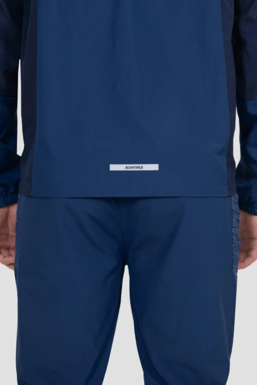 Trail Windbreaker - Navy Multi -Urban Sport Wear Store TRAIL 2.0 JACKET ESTATE BLUE SET SAIL TRUE NAVY back detail scaled