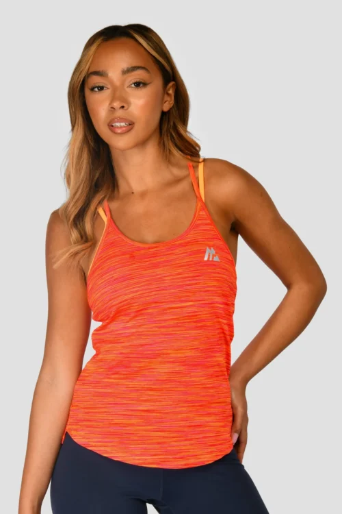 Trail 2.0 Strappy Vest - Neon Pink/Orange/Red Multi