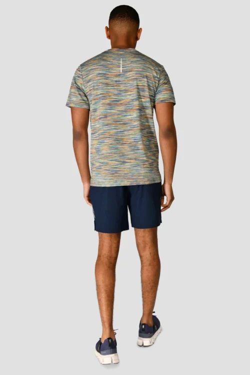 Trail 2.0 T-Shirt - Green/Blue Multi -Urban Sport Wear Store TRAIL 2.0 TEE MOUNTAIN MEADOW AZURE BLUE WHITE COPPER back scaled