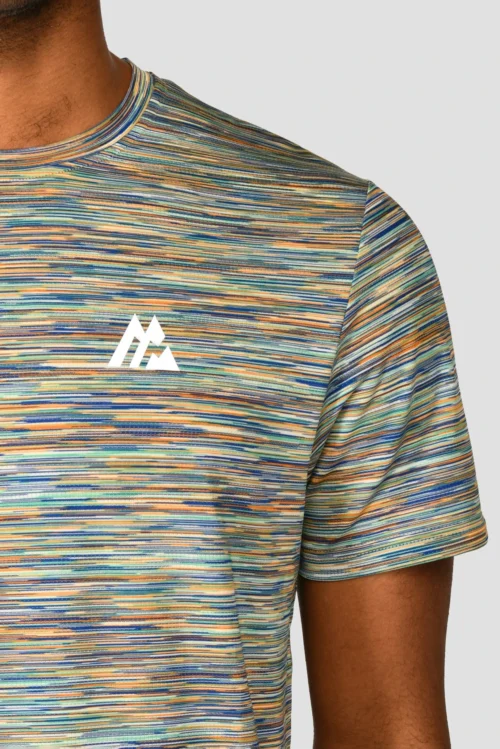 Trail 2.0 T-Shirt - Green/Blue Multi -Urban Sport Wear Store TRAIL 2.0 TEE MOUNTAIN MEADOW AZURE BLUE WHITE COPPER logo scaled