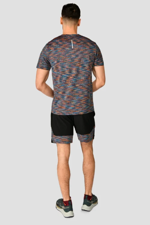 Trail 2.0 T-Shirt - Black/Blue/Orange 8 Trail 2.0 T-Shirt - Black/Blue/Orange -Urban Sport Wear Store TRAIL 2.0 TEE SAFETY ORANGE MAYA BLUE COBALT SPACE BLUE BLACK back scaled