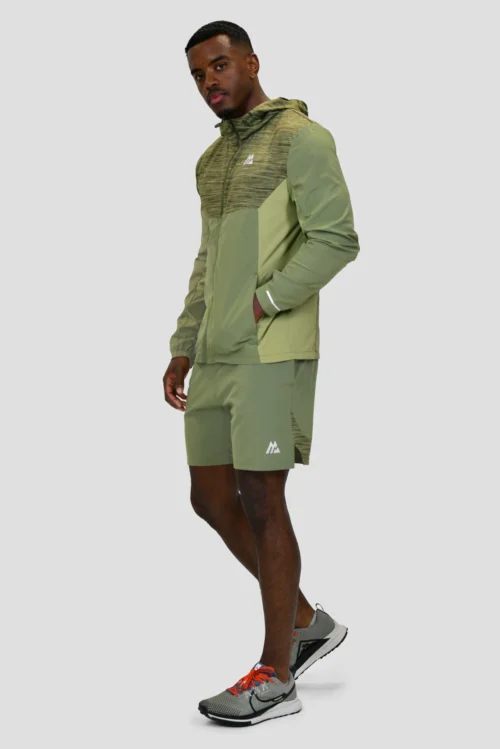 Trail Windbreaker - Khaki Green Multi -Urban Sport Wear Store TRAIL 3.0 WINDBREAKER KHAKI GREEN MULTI front scaled