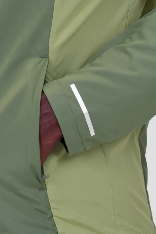 Trail Windbreaker - Khaki Green Multi -Urban Sport Wear Store TRAIL 3.0 WINDBREAKER KHAKI GREEN MULTI sleeve detail scaled