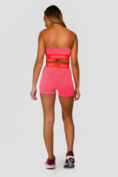 Trail Icon Bra Top- Neon Pink/Red -Urban Sport Wear Store TRAIL ICON BRA TOP NEON PINK MAGENTA PINK PUNCH SHOCKING PINK FIESTA RED BACK scaled